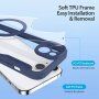 DUX DUCIS Skin X flipové puzdro s MagSafe pre iPhone 14 Plus - tmavomodré