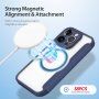 DUX DUCIS Skin X flipové puzdro s MagSafe pre iPhone 14 Pro Max - tmavomodré