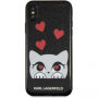 Karl Lagerfeld Original faceplate puzdro pre iPhone X – čierna