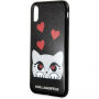 Karl Lagerfeld Original faceplate puzdro pre iPhone X – čierna