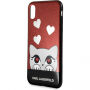 Karl Lagerfeld Original faceplate puzdro pre iPhone X – červená
