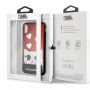 Karl Lagerfeld Original faceplate puzdro pre iPhone X – červená