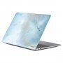 ENKAY matný kryt pre MacBook Air 13" (A2681 / A3113) - svetlomodrý mramor