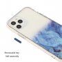 Mramorovaný kryt odolný proti poškrabaniu pre iPhone 14 - tyrkysový