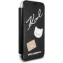 Karl Lagerfeld Pins Book puzdro pre iPhone SE (2020/2022) / 8 / 7 – čierna