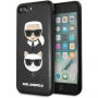 Karl Lagerfeld Karl and Choupette puzdro pre iPhone 7 Plus/8 Plus – čierna