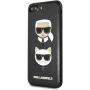 Karl Lagerfeld Karl and Choupette puzdro pre iPhone 7 Plus/8 Plus – čierna