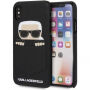 Karl Lagerfeld Sneaky Karl puzdro pre iPhone X – čierna