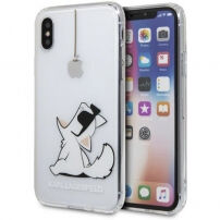 Karl Lagerfeld puzdro pre iPhone X – číre