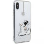 Karl Lagerfeld puzdro pre iPhone X – číre
