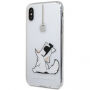 Karl Lagerfeld puzdro pre iPhone X – číre