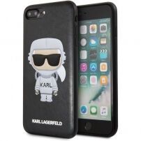 Karl Lagerfeld Space Cosmonaut puzdro pre iPhone 7 Plus/8 Plus – čierna