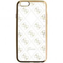 Guess mäkké puzdro pre iPhone 6 / 6S – zlatá