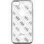 Guess mäkké puzdro pre iPhone 6 / 6S – strieborné