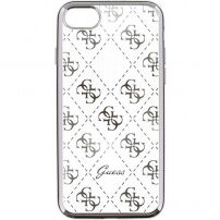 Guess mäkké puzdro pre iPhone 6 / 6S – strieborné