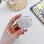 Transparentný obal s trblietkami pre AirPods 3 - číry