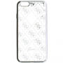 Guess mäkké puzdro pre iPhone SE (2016)/5S – strieborné