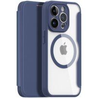 DUX DUCIS Skin X flipové puzdro s MagSafe pre iPhone 13 Pro - tmavomodré