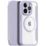 DUX DUCIS Skin X flipové puzdro s MagSafe pre iPhone 13 Pro - fialové