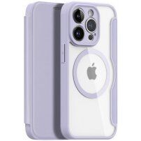 DUX DUCIS Skin X flipové puzdro s MagSafe pre iPhone 13 Pro - fialové