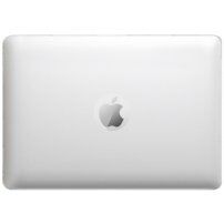 Matný transparentný kryt s vyklápacím stojančekom pre MacBook Air 13" (A1932 / A2179 / A2337) - biely