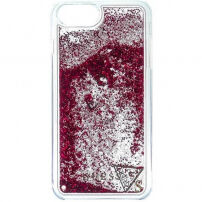 Guess Glitter Triangle kryt pre iPhone 5 / 5S / SE (2016) – ružová
