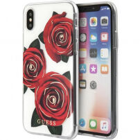 Guess Flower Desire puzdro pre iPhone X – číre