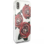 Guess Original Flower kryt pre iPhone X – zlatá