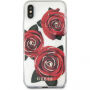 Guess Original Flower kryt pre iPhone X – zlatá