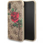 Guess 4G Flower Desire kryt pre iPhone X – hnedá