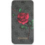 Guess 4G Flower Desire Book puzdro pre iPhone X – sivá