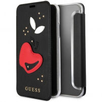 Guess Original book puzdro pre iPhone X – čierna