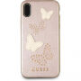 Guess Studs and Sparkle kryt pre iPhone X – zlatoružová