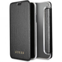 Guess Irideskent Book puzdro pre iPhone X – čierna