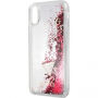 Guess Liquid Glitter puzdro pre iPhone X – červená