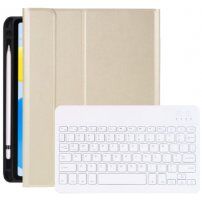 Puzdro s klávesnicou a priestorom na Apple Pencil pre iPad 10,9" (2022) / 11" (2025) - zlaté