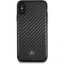 Mercedes Hard case Dynamic Carbon kryt pre iPhone X – čierna