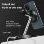 3 v1 magnetický nabíjací stojanček s nočným svetlom pre iPhone / Apple Watch / Airpods - biely