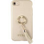 Guess Saffiano Ring puzdro pre iPhone SE (2020/2022) / 8 / 7 – béžová