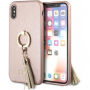 Guess Saffiano Ring puzdro pre iPhone X – ružová