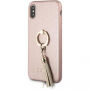 Guess Saffiano Ring puzdro pre iPhone X – ružová