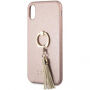 Guess Saffiano Ring puzdro pre iPhone X – ružová