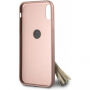 Guess Saffiano Ring puzdro pre iPhone X – ružová