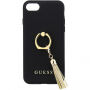 Guess Saffiano Ring puzdro pre iPhone X – čierna