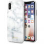 Guess Marble puzdro pre iPhone X – biela