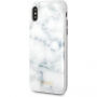 Guess Marble puzdro pre iPhone X – biela