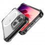 Transparentný kryt s farebným rámčekom a MagSafe pre iPhone 15 Pro Max - čierny