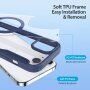 DUX DUCIS Skin X flipové puzdro s MagSafe pre iPhone 15 - tmavomodré