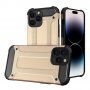 Super odolný "Armor" kryt pre iPhone 15 Pro - zlatý