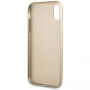 Guess Saffiano Butterfly kryt pre iPhone X – zlatoružová